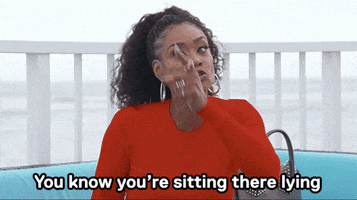 You Know Youre Sitting There Lying Tami Roman GIF by VH1