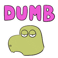 Dinosaur Mean Sticker by Luigi Segre