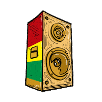 MusicoIlustre jamaica dub soundsystem reggaemusic Sticker