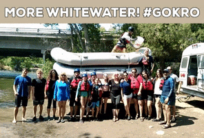 white water river rafting GIF