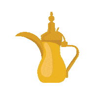HeritageExpress coffee arabic arab coffee pot Sticker