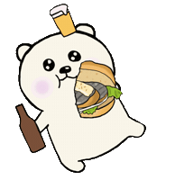 beerkuma beer bear くま 熊 Sticker