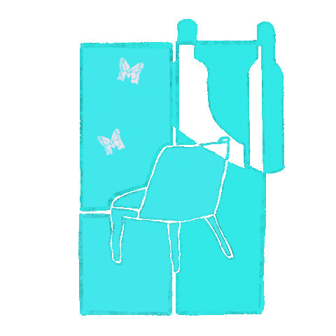 Butterfly Chair Sticker