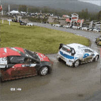 Pushing Wake Up GIF by World RX - FIA World Rallycross Championship