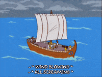 homer simpson ocean GIF