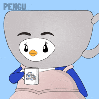 Party Coffee GIF by Pudgy Penguins