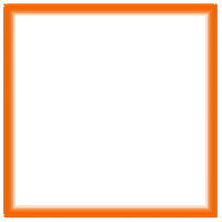 Orange Frame Sticker by Rendr MASTERD