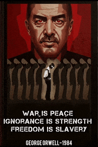 George Orwell Diktator GIF