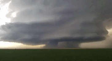 Giant Storm Cell Looms Over Oklahoma Plains
