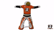 Flexing Wild Wing GIF by Anaheim Ducks