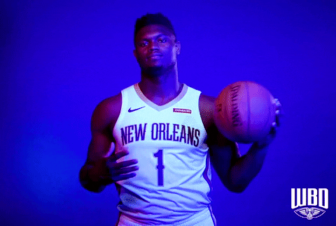 Zion Williamson Nba GIF by New Orleans Pelicans