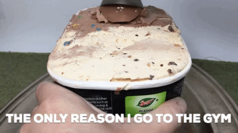 will squat for ice cream GIF by A Magical Mess