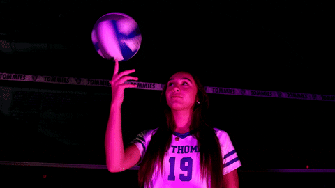 TommieAthletics giphyupload volleyball spin toss GIF