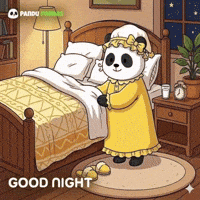 Night Time Panda GIF by Pandu Pandas