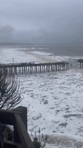 Capitola Wharf Damaged by Powerful Tides