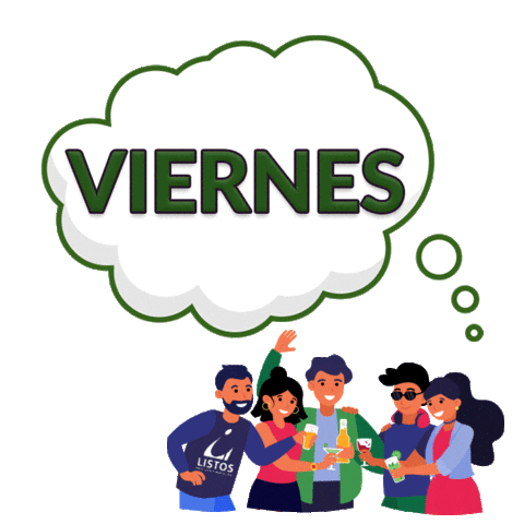 Viernes Sticker by ListosVacantes