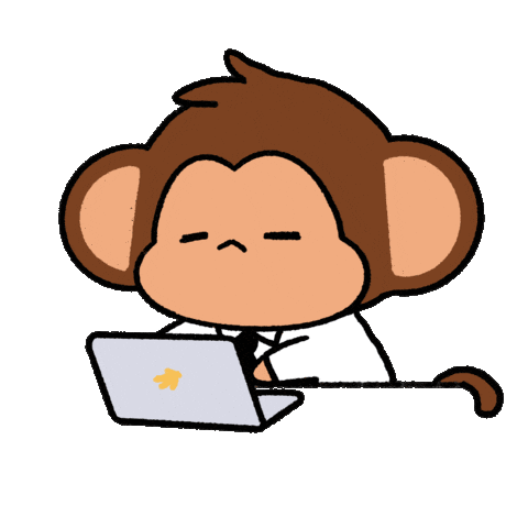 Tired 9 To 5 Sticker by Chimpers