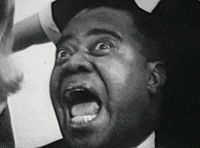 Screaming Louie Armstrong GIF