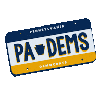 Democrat Pittsburgh Sticker by Creative Courage