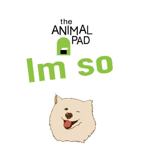 Happy Dog Sticker by theanimalpad