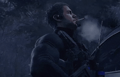 Chris Redfield Smoke GIF