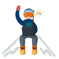 Edvolution educacion sherpa edvolution Sticker