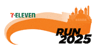 711philippines running run runner 7eleven Sticker