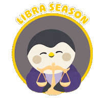 Zodiac Sign Penguin Sticker by Finch Care