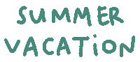 Summer Vacation Sticker
