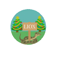 LioxFoundation kerst jupiter viper liox foundation Sticker