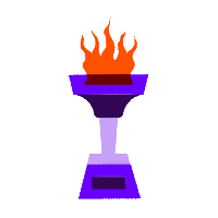 Younited-Credit fire win trophy award Sticker