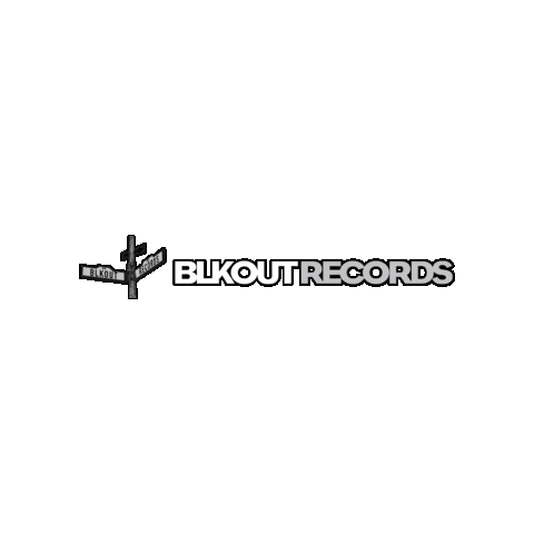 Black Out Techno Sticker by Tech Avenue Records