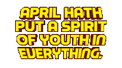 Happy April Sticker by OpticalArtInc.