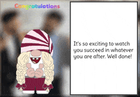 Congratulations Gnome GIF