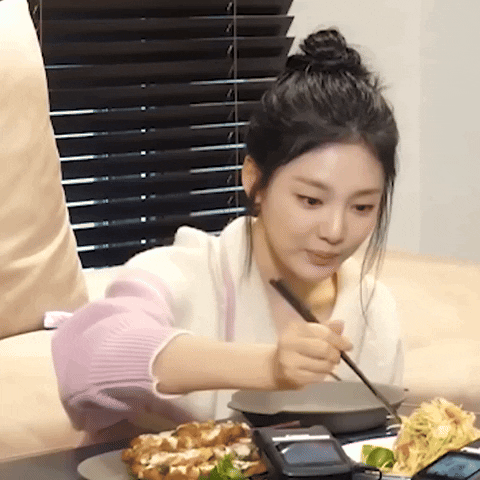 K Pop Eating GIF