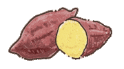 Sweet Potato Vegetable Sticker by nicocook