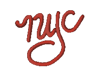 New York Neon Sticker
