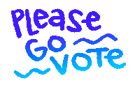 Please Vote Sticker by megan lockhart