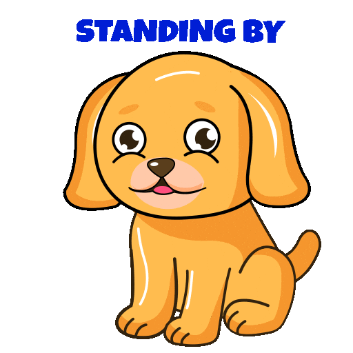 Puppy Love Waiting Sticker by JPedicini