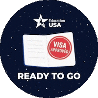 Ready To Go Visa Sticker by educationusaczech