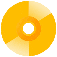 liricaapp gold app vinyl disk Sticker