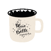 Rain Lettering Sticker