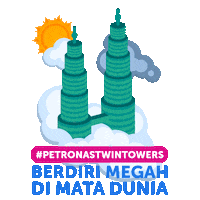 Petronastwintowers Sticker by Petrosains
