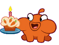 Happy Birthday Party Sticker by Om Nom