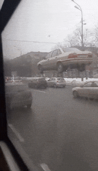 Car Flying GIF