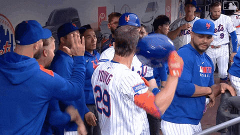Home Run Celebration GIF by New York Mets