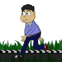 warganetlifecom run running lari bono Sticker