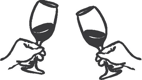 Napa Valley Cheers Sticker by Alexandra Five