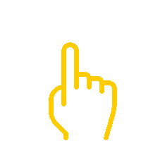 ElektroshopWagner yellow hand wagner klick Sticker