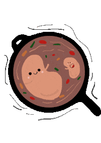 esther58 happy yay breakfast beans Sticker
